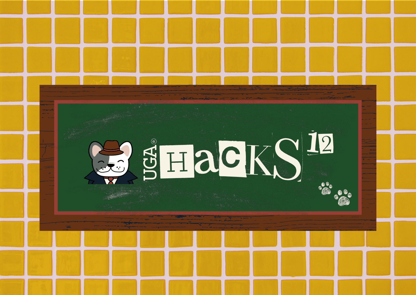 UGAHacks 12 chalkboard